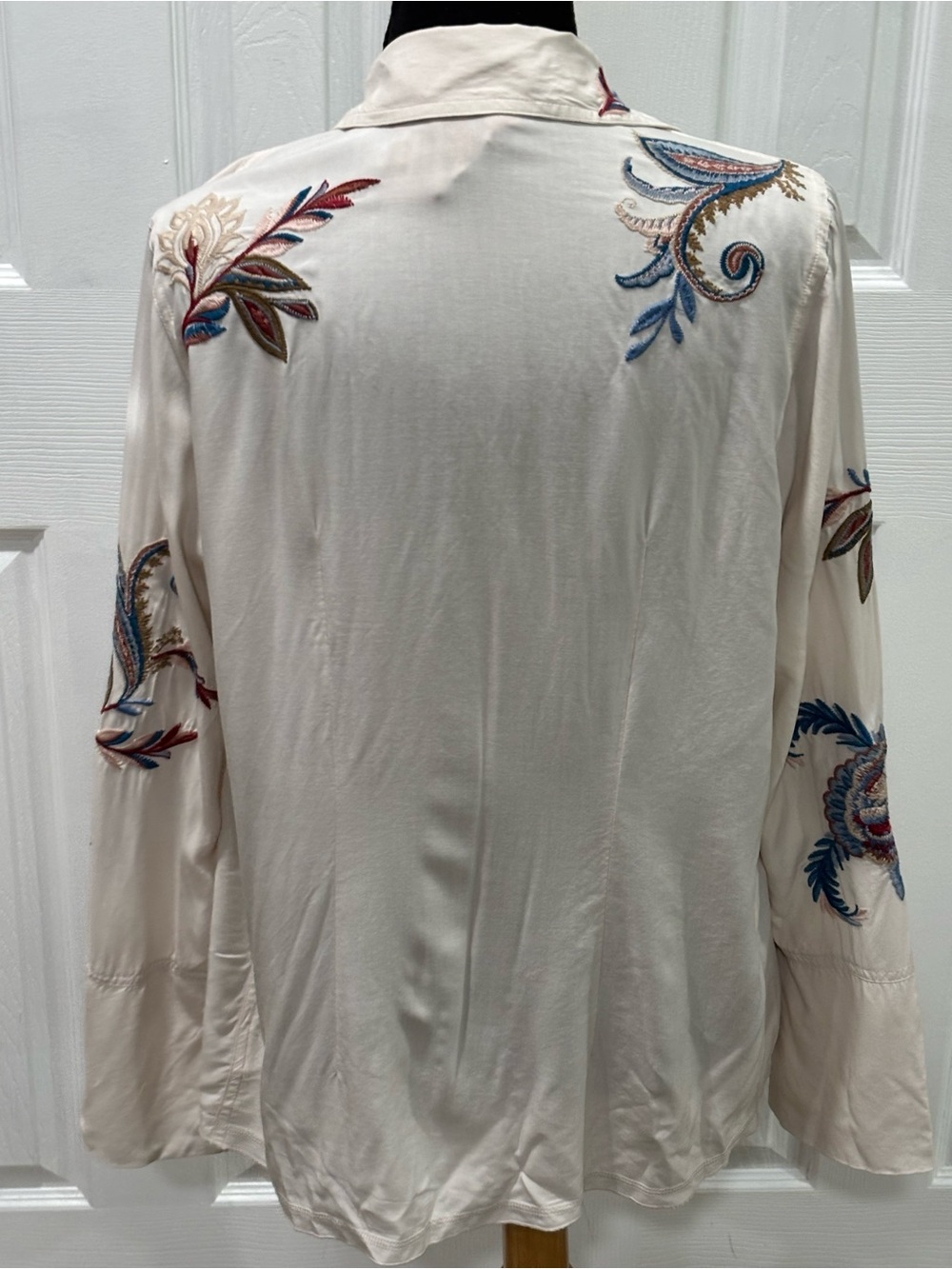 JOHNNY WAS WOMENS VINTAGE BUTTON DOWN SHIRT SIZE XS - Picture 6 of 8